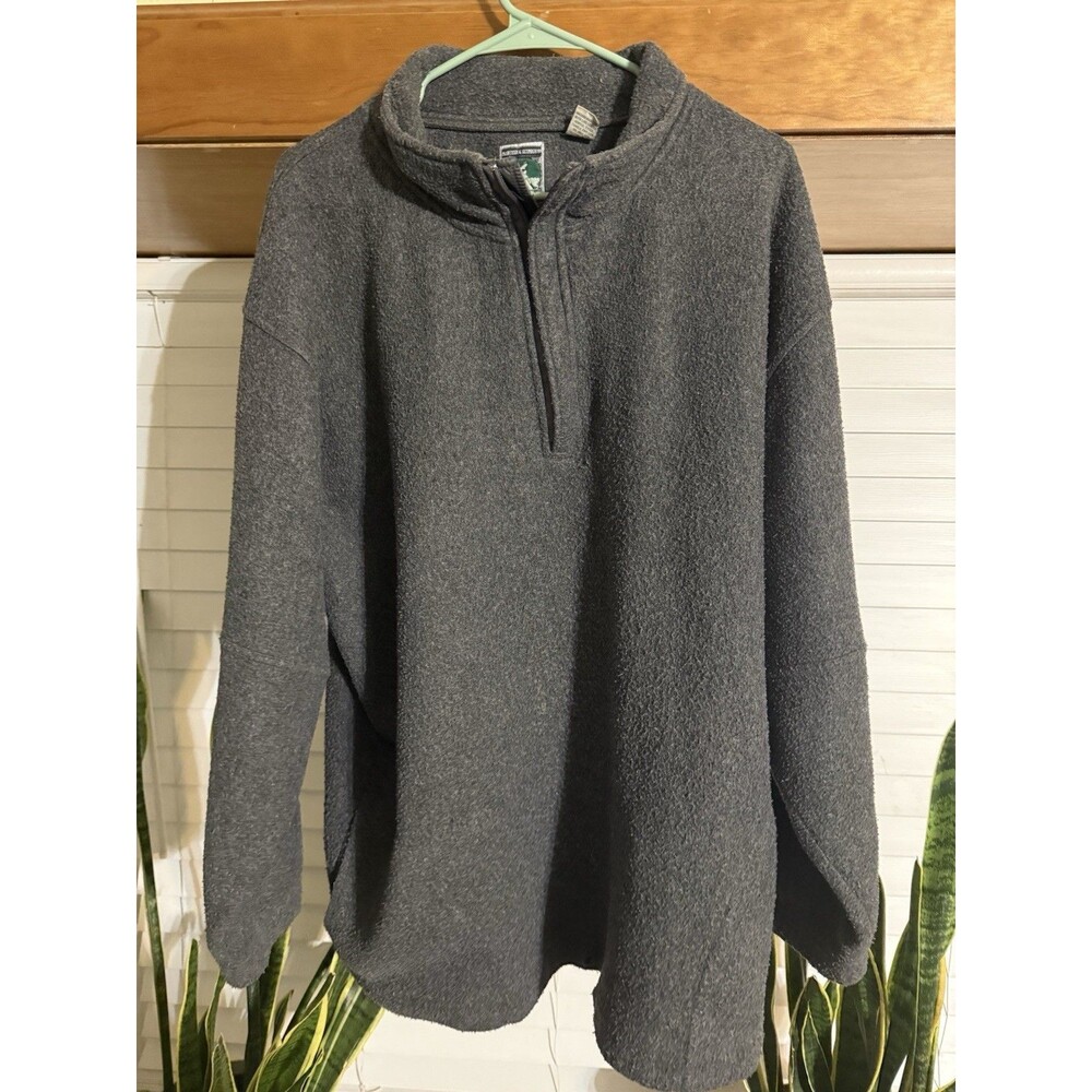 Vintage McIntosh & Seymour Oregon Soccer Gear Rugby Quarter Zip Fleece Mens L